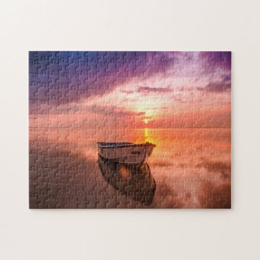 Boat at Anchor. Puzzle (Horizontal)