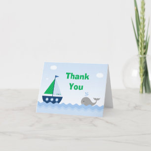 Boat Baby Showroom Dankeschön Card Dankeskarte