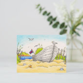 Boat betrunken - Postkarte (Stehend Vorderseite)