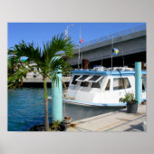 Boat & Bridge, Nassau Poster (Vorne)
