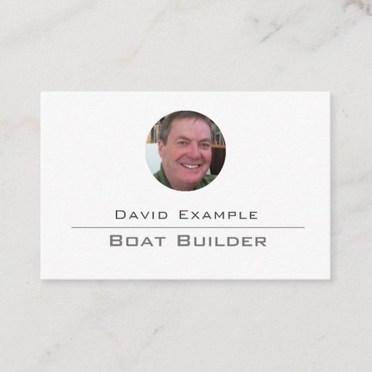 Boat Builder Business Card Visitenkarte (Vorderseite)