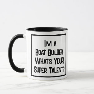 Boat Builder Super Talent. Zwei Tone-Kaffee-Tasse Tasse