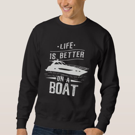 Boat Captain Boater Sweatshirt (Vorderseite)