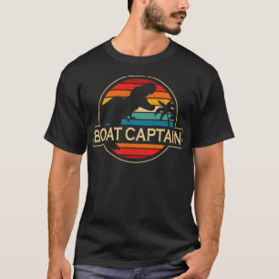 Boat Captain Dinosaur T-Shirt