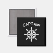 Boat Captain Wheel Sailboat Boating Sailor Gifts Magnet (Vorderseite/Rückseite)