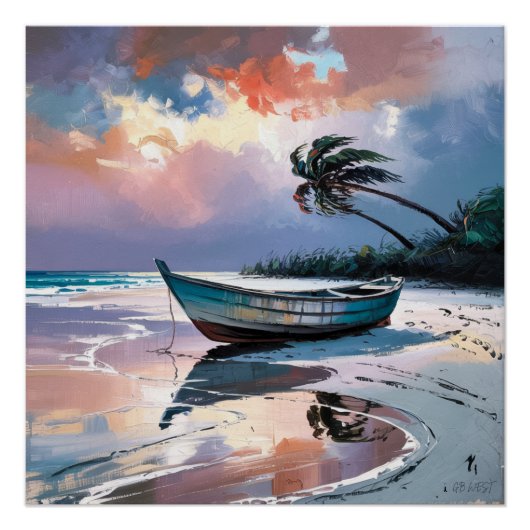 BOAT CARAIBES POSTER (Vorderseite)