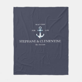 Boat crew for life fleecedecke