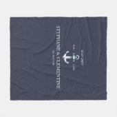 Boat crew for life fleecedecke (Vorderseite (Horizontal))