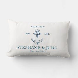 Boat crew for life lendenkissen