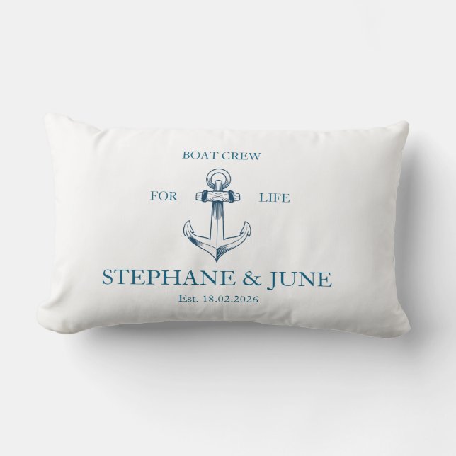 Boat crew for life lendenkissen (Vorderseite)