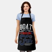 Boat Freedom Fun 4. Juli Boater Schürze (Getragen)