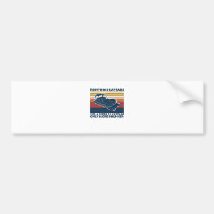 Boat Gift Funny Vintag Pontoon Boat Geschenk Ide Autoaufkleber