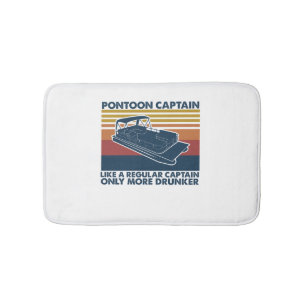 Boat Gift   Funny Vintag Pontoon Boat Geschenk Ide Badematte