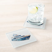 Boat Glasuntersetzer (Schrägansicht)