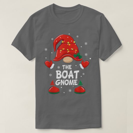 Boat Gnome Matching Family Group Weihnachts-Party T-Shirt (Design vorne)