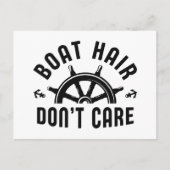 Boat Hair Keine Sorge Postkarte (Vorderseite)