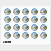 Boat Harbour Fine Art von Monet Sticker (Blatt)