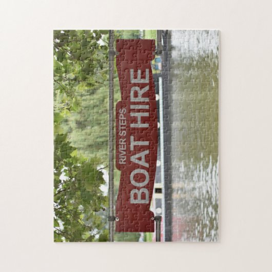 Boat Hire, River Avon, Warwickshire, England Puzzle (Vertikal)