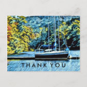 Boat Lake House Vielen Dank Postkarte (Vorderseite)