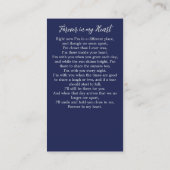 Boat Lake Modern Memorial Beerdigung Karte (Rückseite)