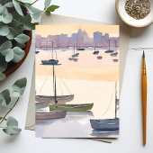 Boat Marina | Meeresbucht Postkarte