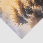 Boat on a Lake at Sunset Decoupage Seidenpapier (Detail)