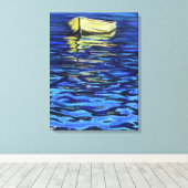 Boat on Sea Canvas Print - Malerei Leinwanddruck (Insitu (Holzboden))