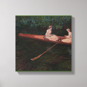 Boat On the Epte - Claude Monet - c1890 Leinwanddruck