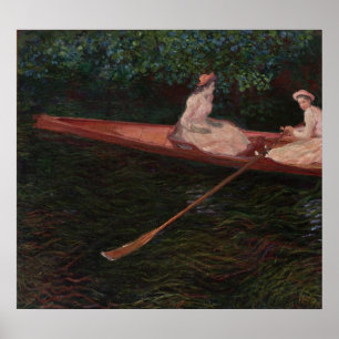 Boat On the Epte - Claude Monet - c1890 Poster