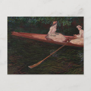 Boat On the Epte - Claude Monet - c1890 Postkarte