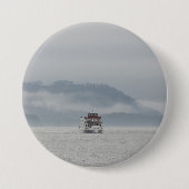 Boat On Windermere Round Abzeichen Button (Vorderseite)