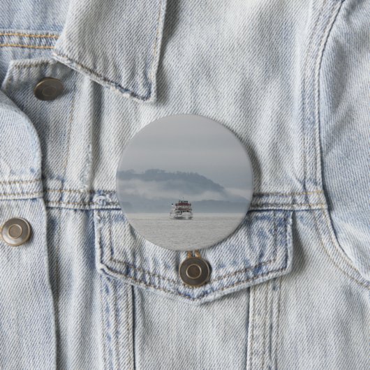 Boat On Windermere Round Abzeichen Button (Beispiel)