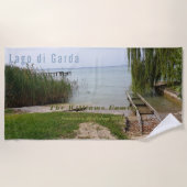 Boat Quay Lago di Garda Vacation Fotografie Strandtuch (Vorderseite)