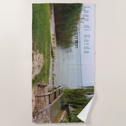 Boat Quay Lago di Garda Vacation Fotografie Strandtuch (Vorderseite)