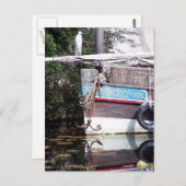 Boat Reflektion Postkarte (Vorne/Hinten)