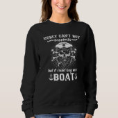 Boat Sailing Boat Captain's Hat Motorboat Sailing Sweatshirt (Vorderseite)