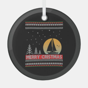 Boat Sailor Segeltörn Uggge Weihnachtssegler Gesch Ornament Aus Glas