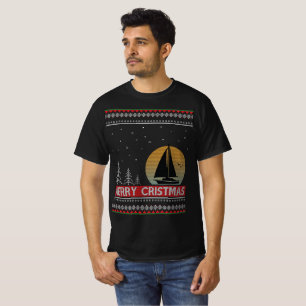 Boat Sailor Segeltörn Uggge Weihnachtssegler Gesch T-Shirt