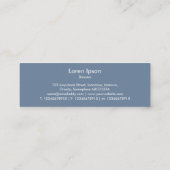 Boat Shape - Chrome Tubes Mini Visitenkarte (Rückseite)