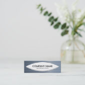 Boat Shape - Chrome Tubes Mini Visitenkarte (Stehend Vorderseite)