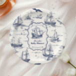 Boat Toile Nautical Baby Dusche Pappteller<br><div class="desc">Bringen Sie eine Touch Eleganz in Ihr Babyduschenerlebnis mit unseren Toile Nautical Baby Shower Paper Tellern. Diese Teller, die mit faszinierenden nautischen Motiven gestaltet wurden, verbinden Stil und Komfort und machen sie zum perfekten Begleiter für Ihre maritime Feier. Ideal für: Koordination mit Toile Nautical Baby Dusche Servietten, Tassen und Tischdecken....</div>