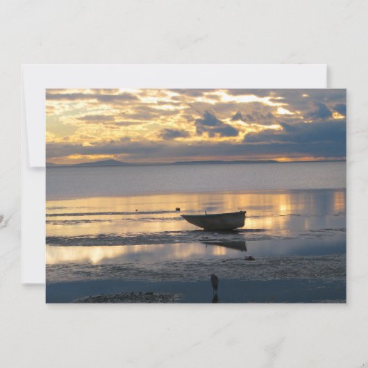 Boat und Heron Einladung (Vorderseite)