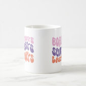 Boat Wave Sun Rays Lake Days Kaffeetasse (Mittel)