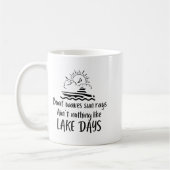 Boat Waves Sun Rays Ain't Nothing Like Lake Days F Kaffeetasse (Links)