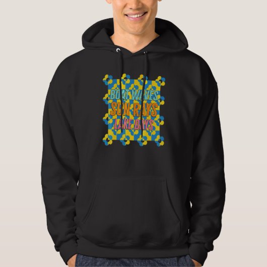 Boat Waves Sun Rays Lake Day Hoodie (Vorderseite)