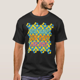 Boat Waves Sun Rays Lake Day T-Shirt