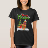 Boat Xmas Decorations Santa Boat Christmas T-Shirt (Vorderseite)