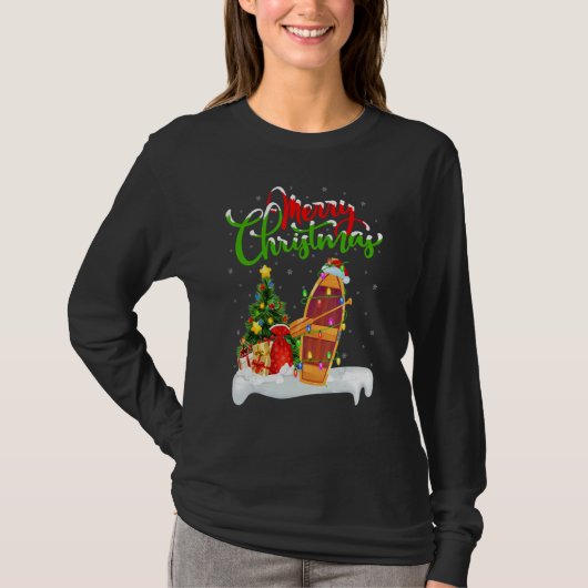 Boat   Xmas Decorations Santa Boat Christmas T-Shirt (Vorderseite)