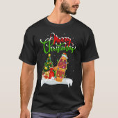 Boat Xmas Decorations Santa Boat Christmas T-Shirt (Vorderseite)