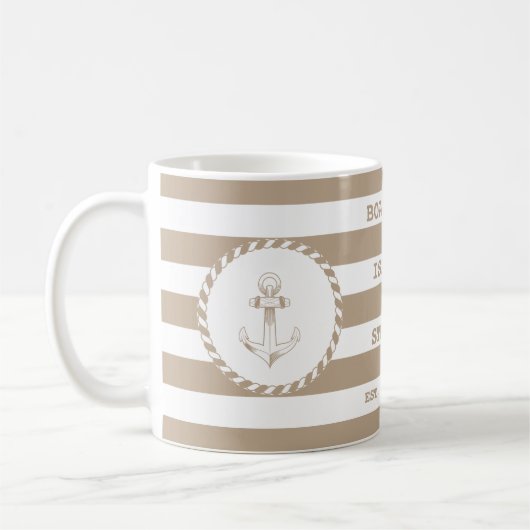 Boatcrew Brown Kaffeetasse (Links)